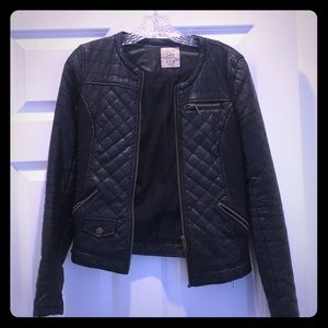 Half leather Zara jacket